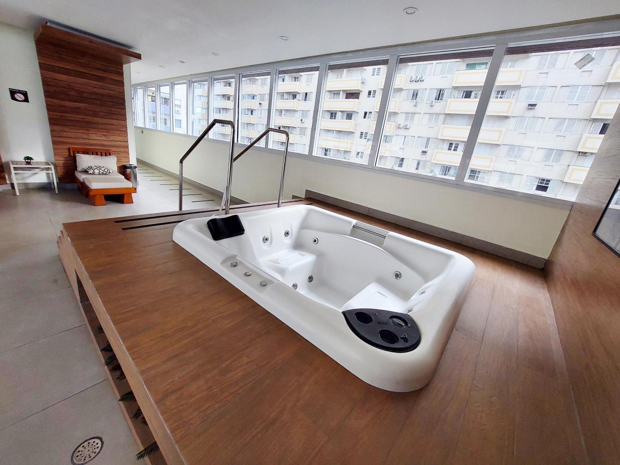 Book Santos - Condominio Unlimited - Apartamento Com Vista Mar E Apartamento Com Vista Piscina Екстериор снимка