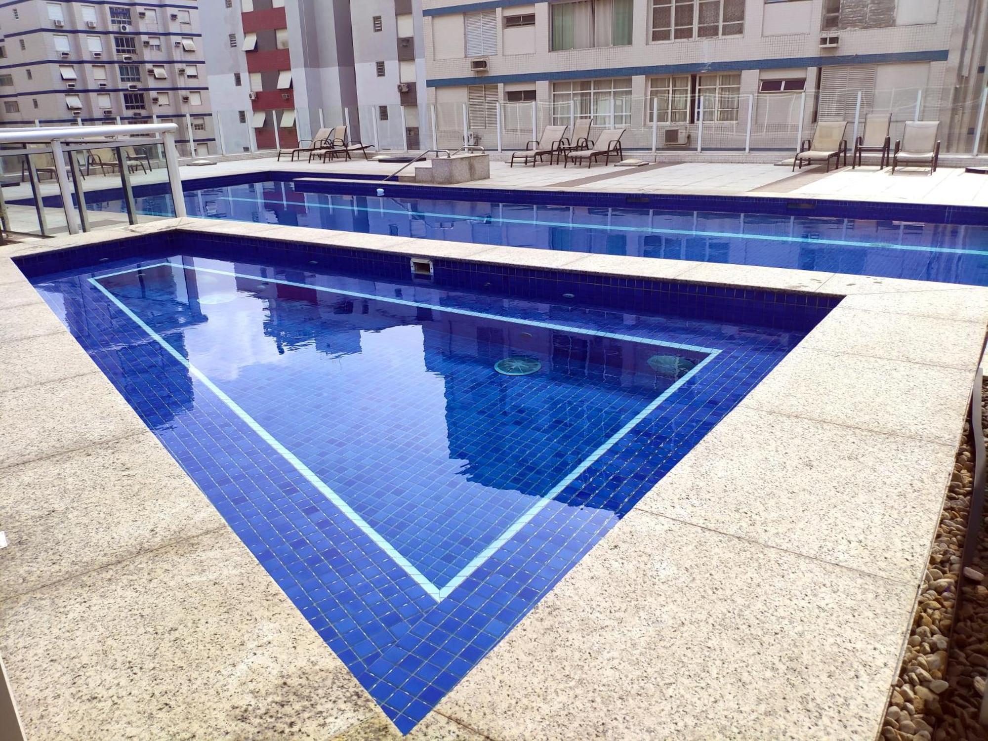 Book Santos - Condominio Unlimited - Apartamento Com Vista Mar E Apartamento Com Vista Piscina Екстериор снимка