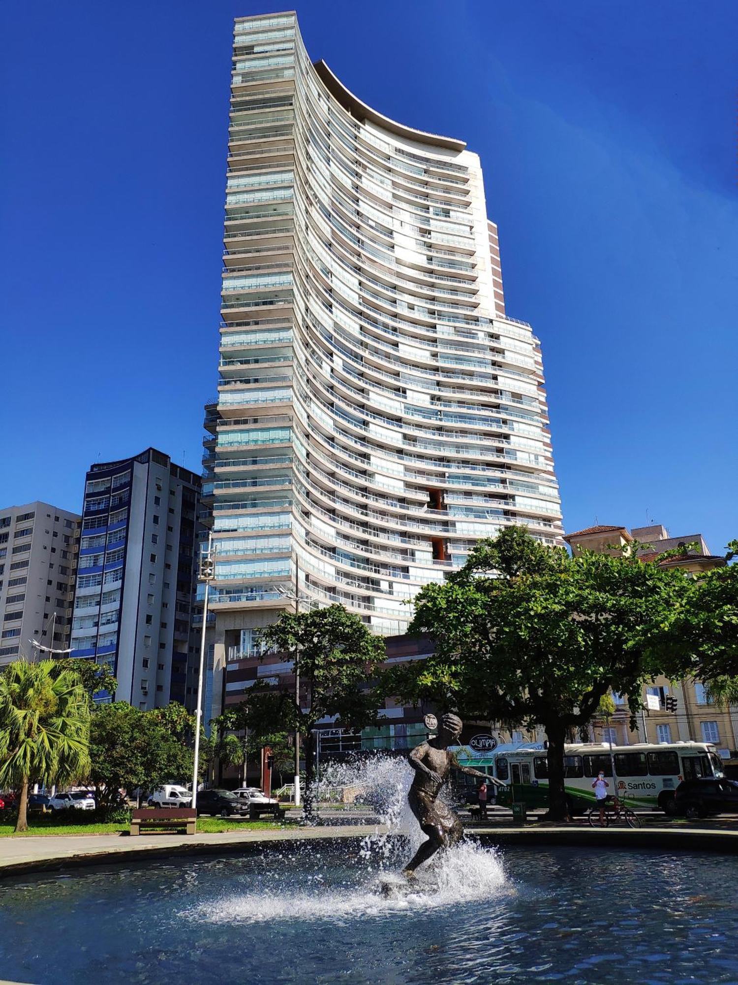 Book Santos - Condominio Unlimited - Apartamento Com Vista Mar E Apartamento Com Vista Piscina Екстериор снимка