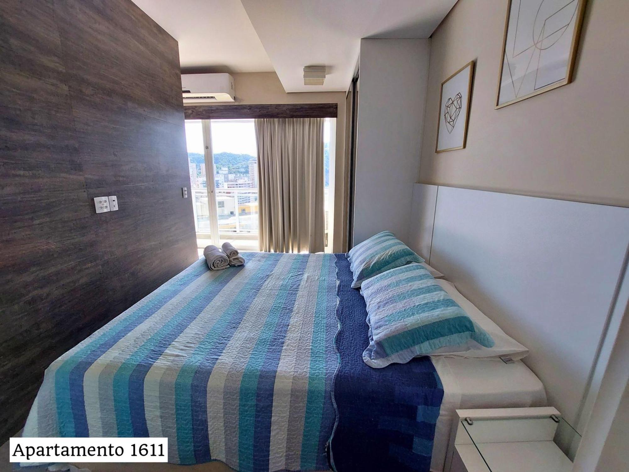 Book Santos - Condominio Unlimited - Apartamento Com Vista Mar E Apartamento Com Vista Piscina Стая снимка