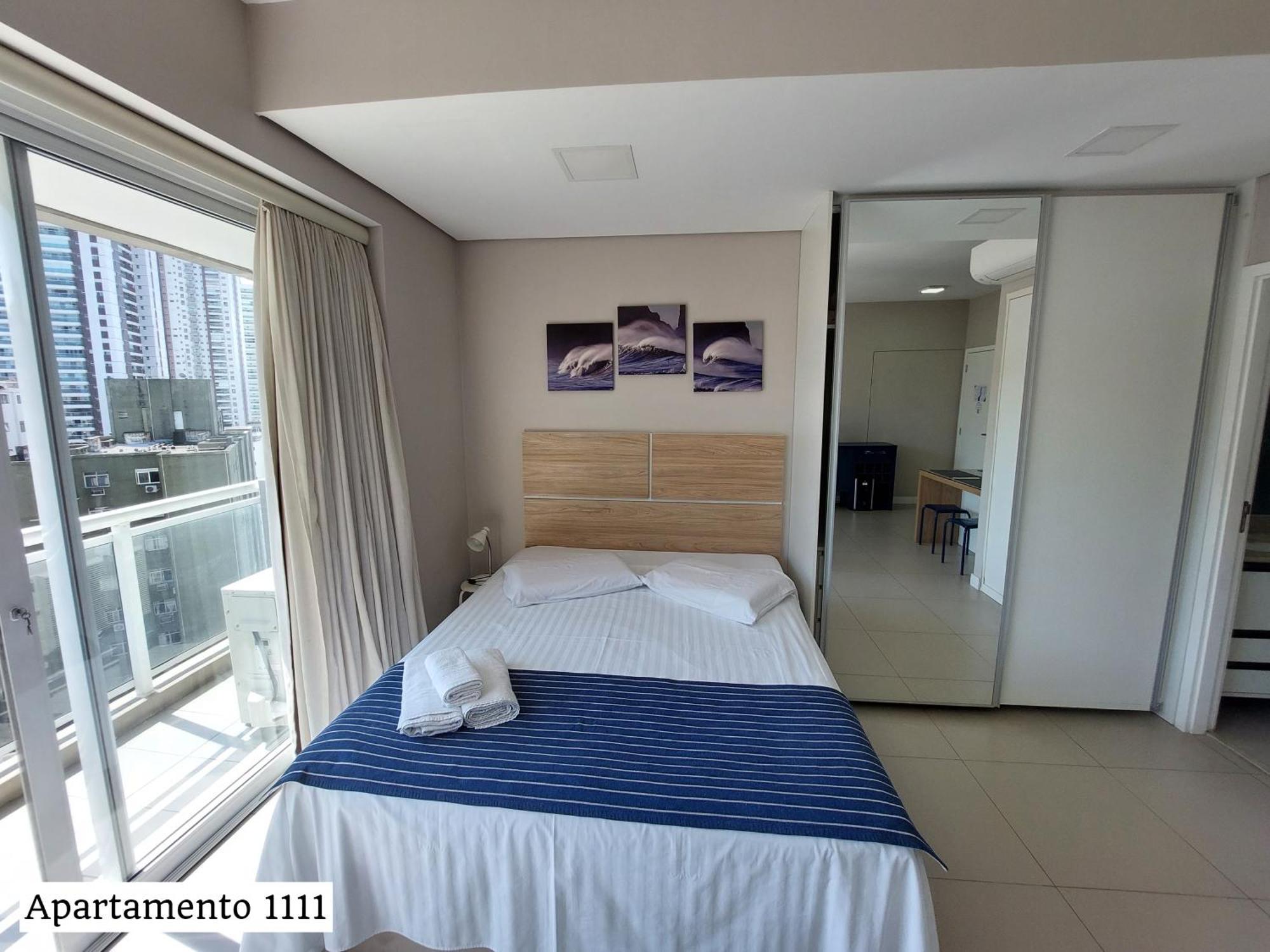 Book Santos - Condominio Unlimited - Apartamento Com Vista Mar E Apartamento Com Vista Piscina Стая снимка