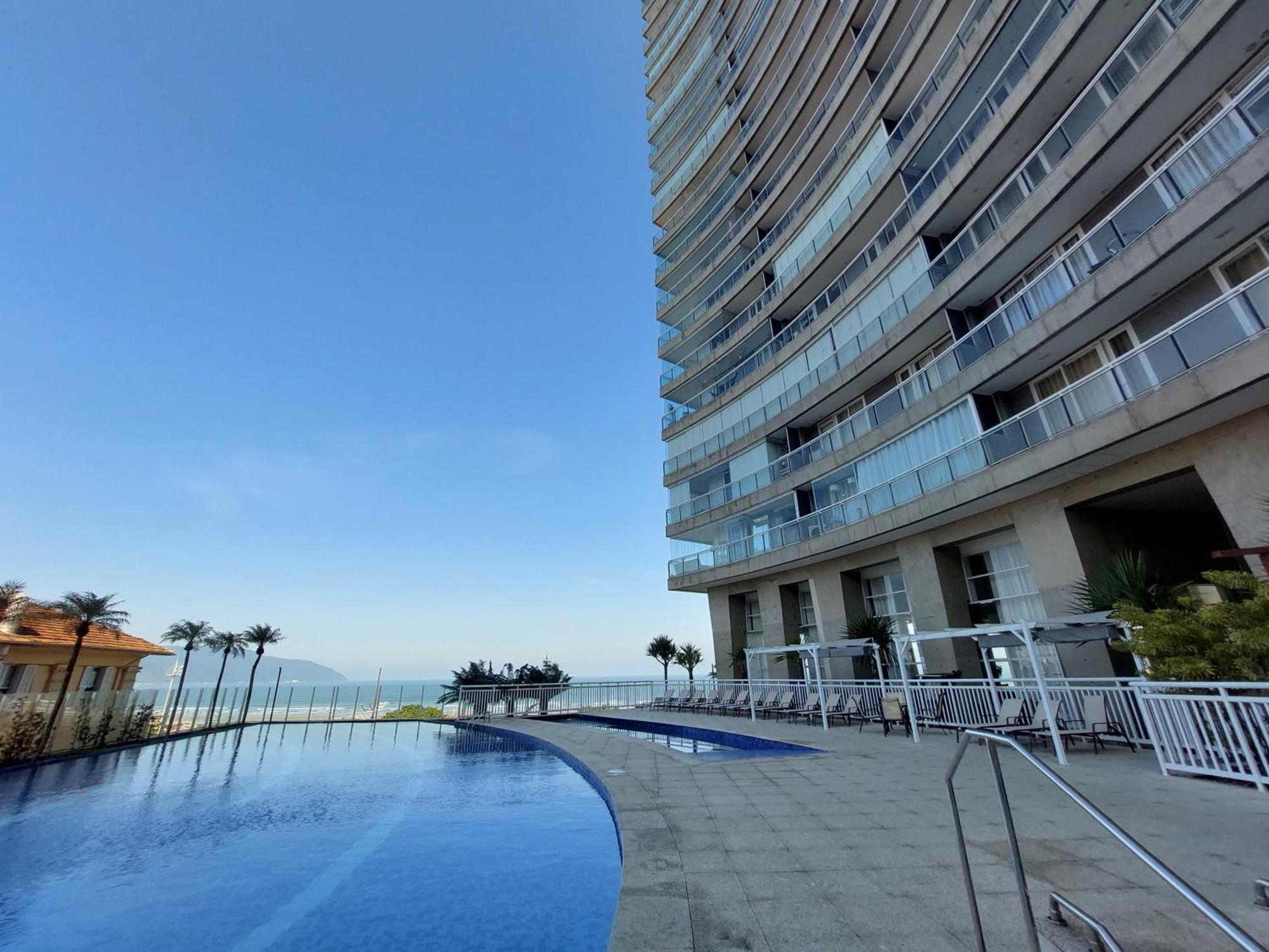 Book Santos - Condominio Unlimited - Apartamento Com Vista Mar E Apartamento Com Vista Piscina Екстериор снимка